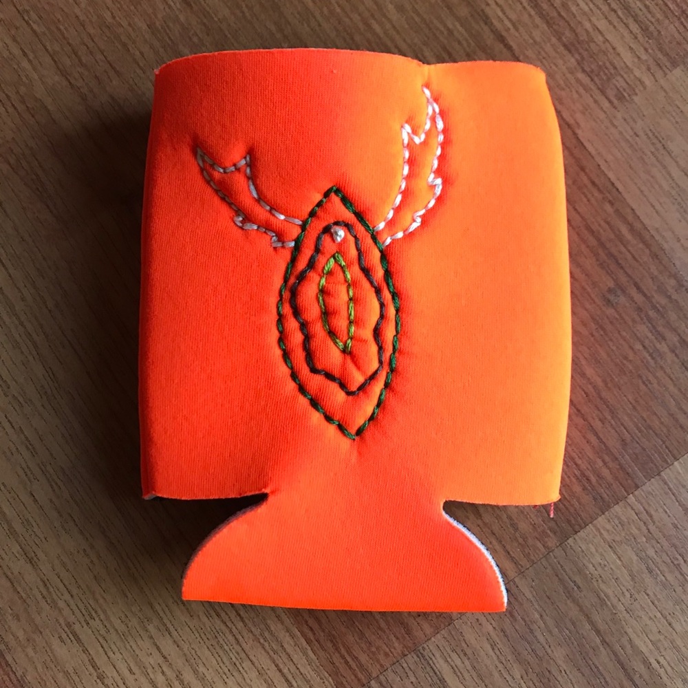 Yoni/pPussy/Vag/Vulva Embroidered Coozie